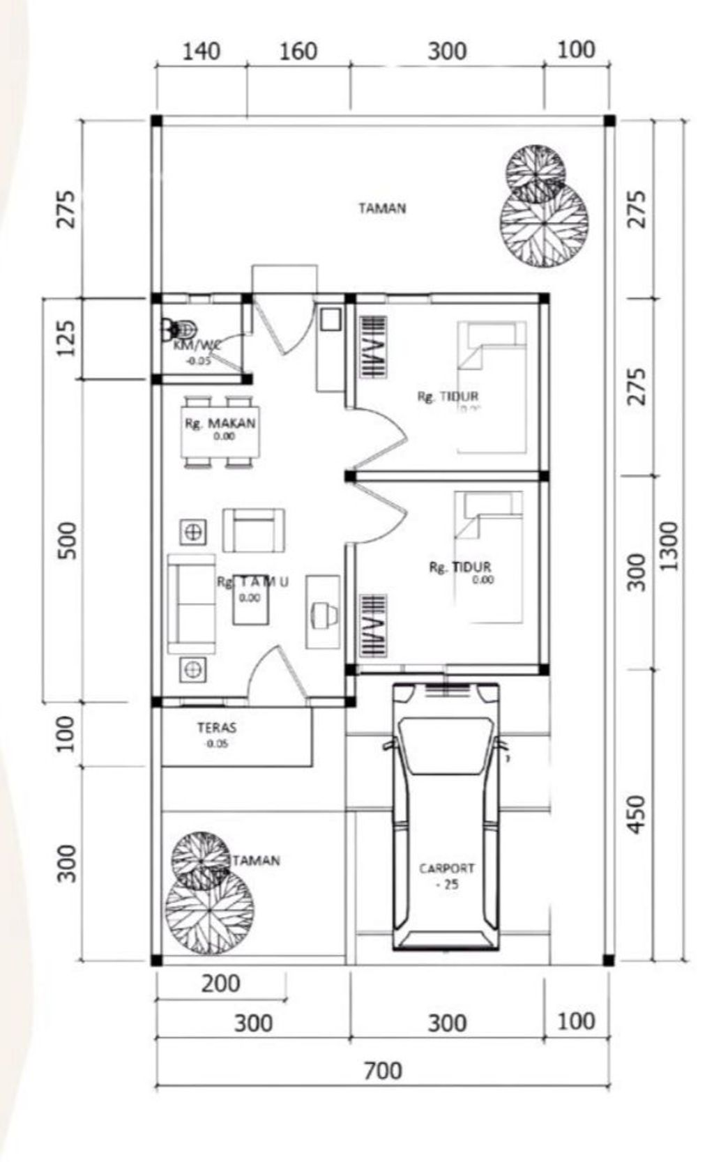 foto denah rumah tipe 36 perumahan HASNA NINGSIH RESIDENCE