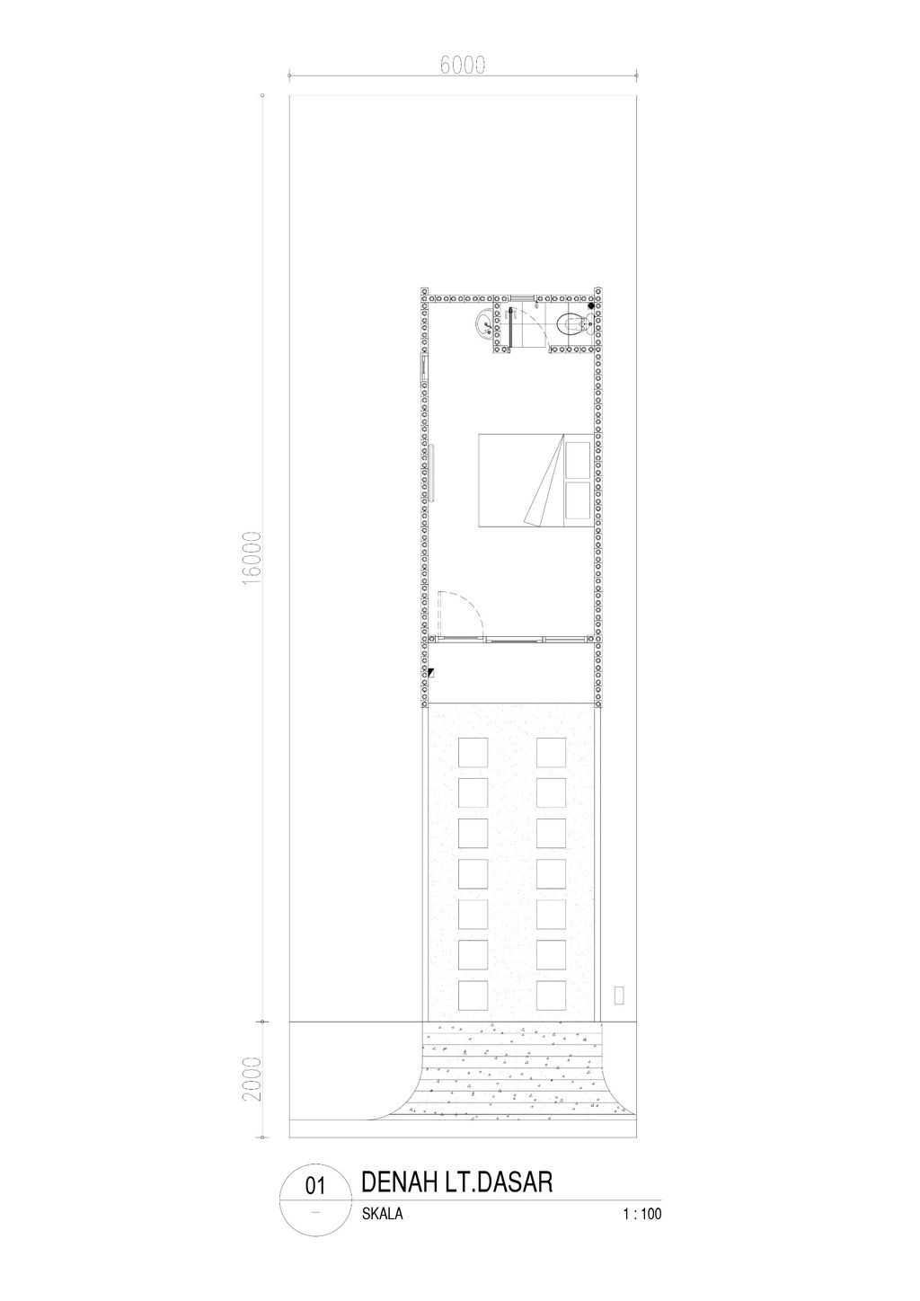 foto denah rumah tipe ANANTA perumahan Podomoro Park Bandung (KH-SADYAGRIYA)
