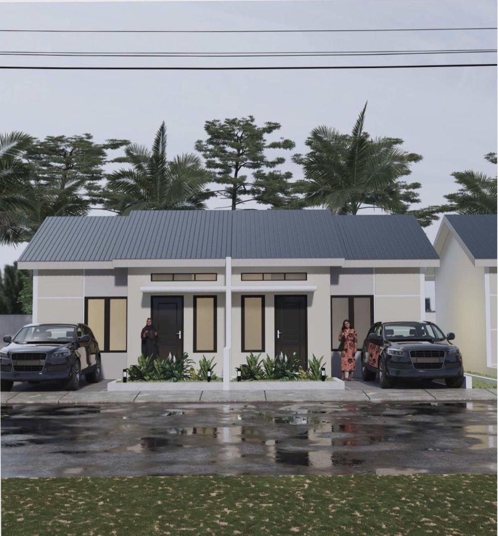 foto tampak rumah tipe 36 perumahan HASNA NINGSIH RESIDENCE