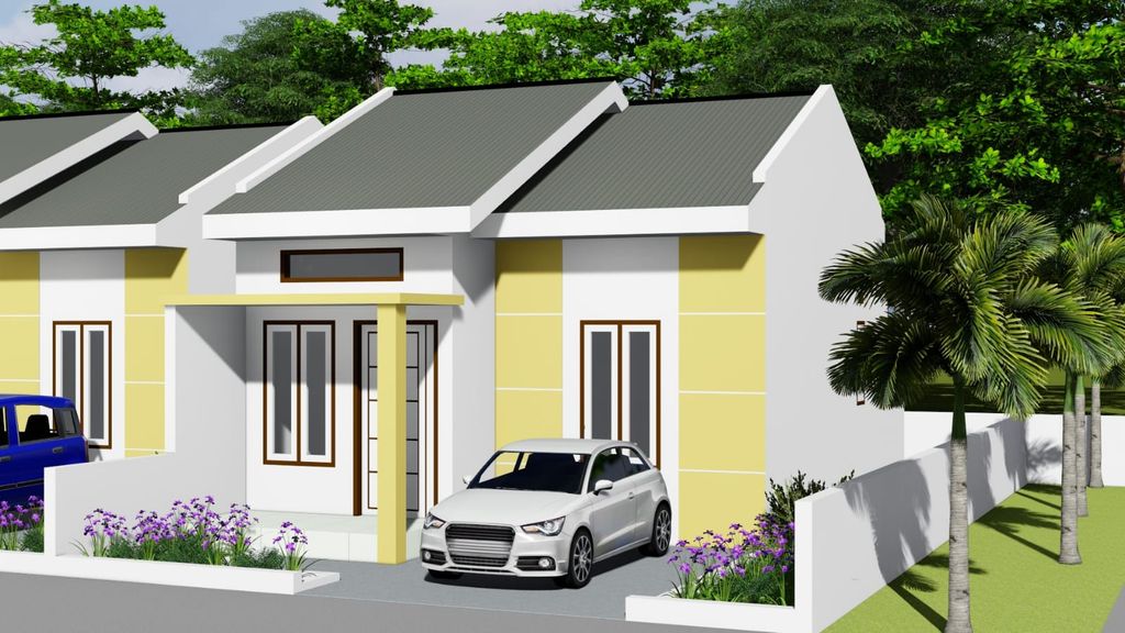 foto tampak rumah tipe Rumah Subsidi perumahan Pesona Dumai III