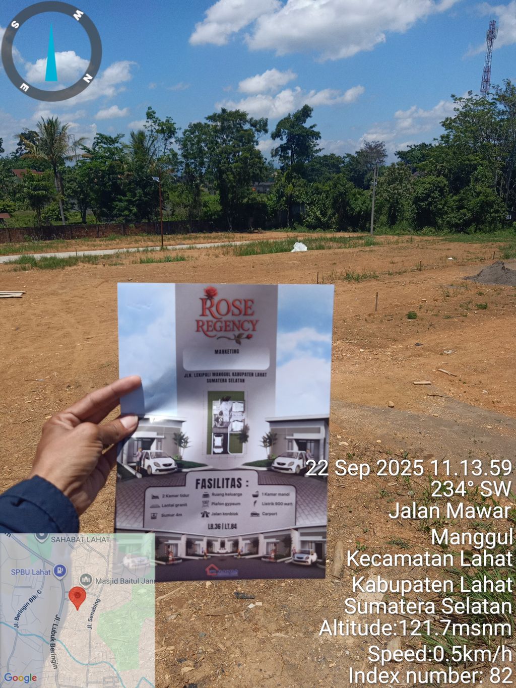 foto posisi tengah perumahan ROSE REGENCY