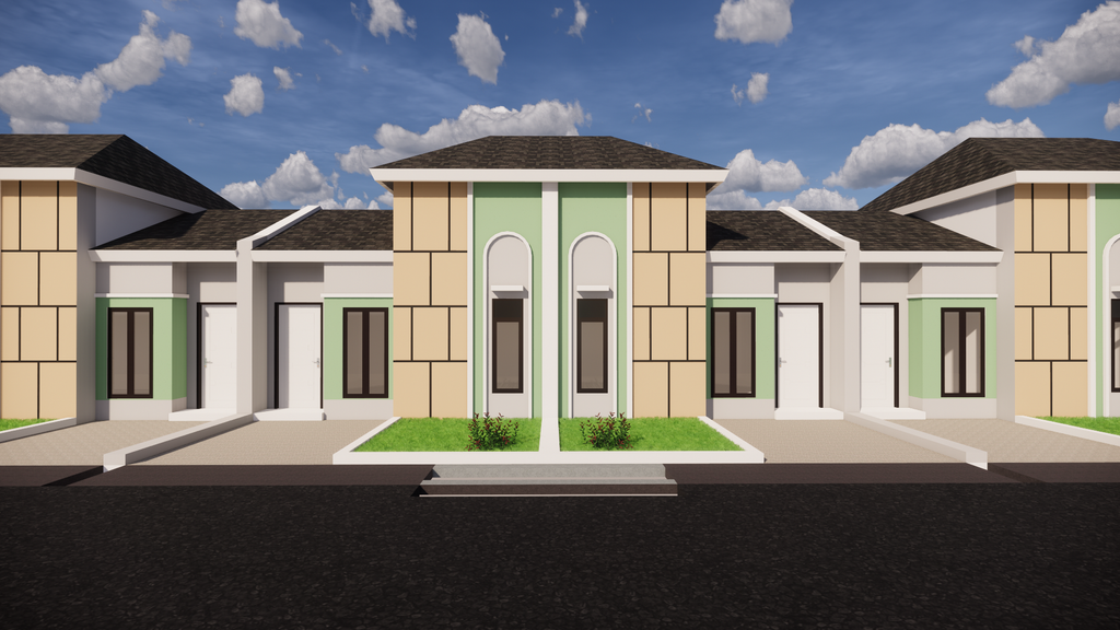 foto tampak rumah tipe 29/66 perumahan PURI MUTIARA RESIDENCE