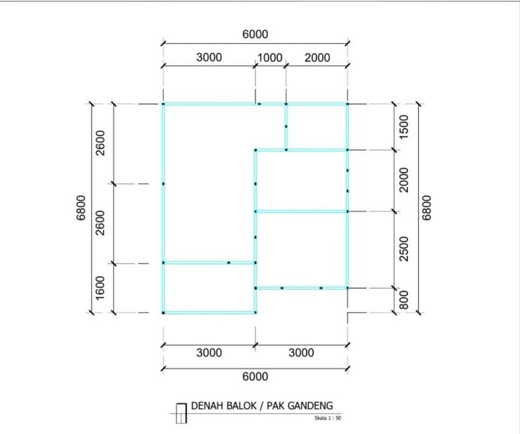 foto denah rumah tipe 36 perumahan Atika residence