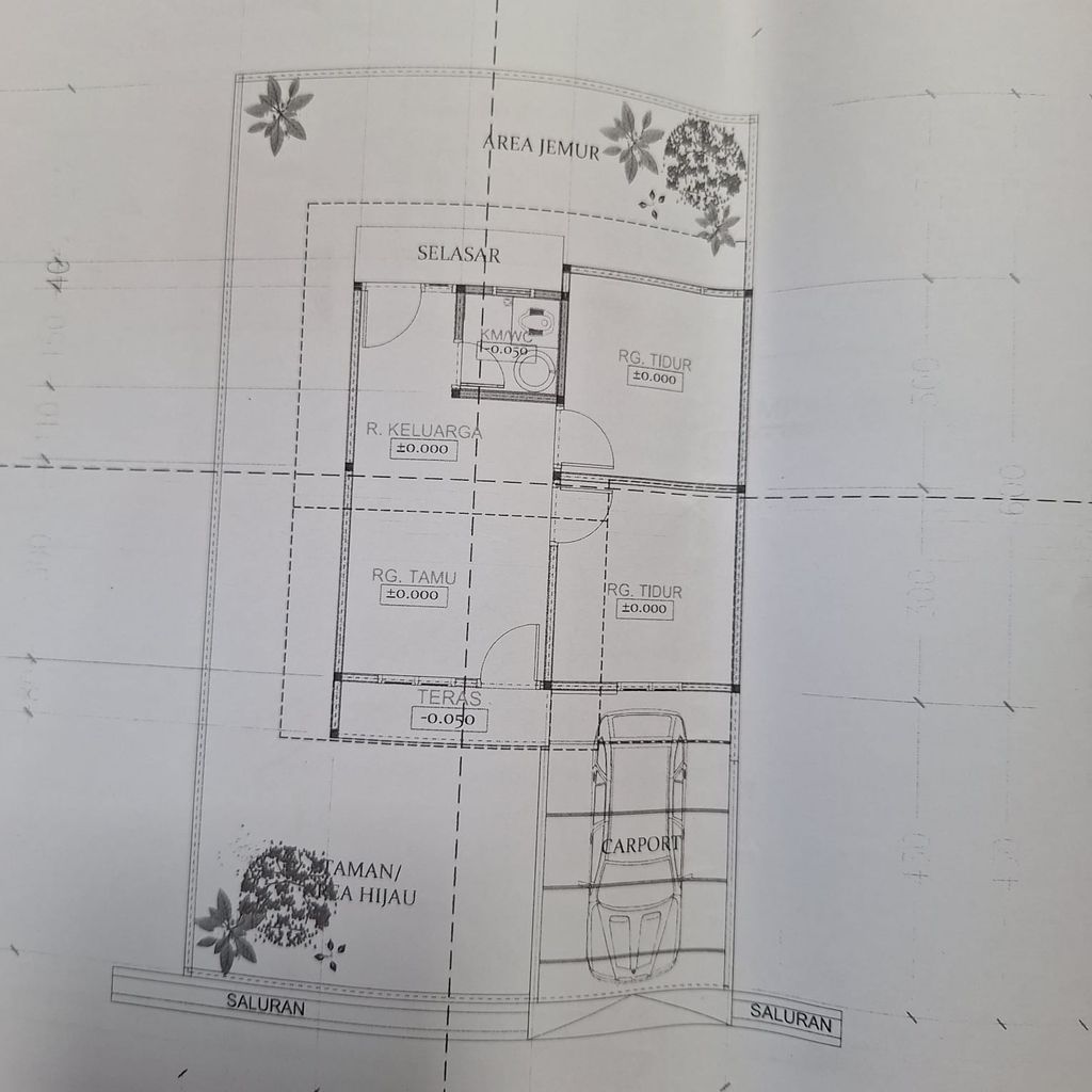 foto denah rumah tipe 36/106 perumahan BUMI ASRI