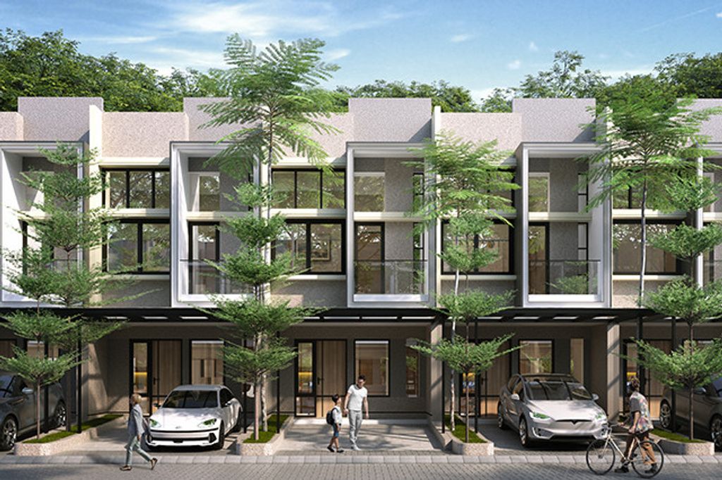 foto tampak rumah tipe ZIRO 61/50 perumahan The Araya