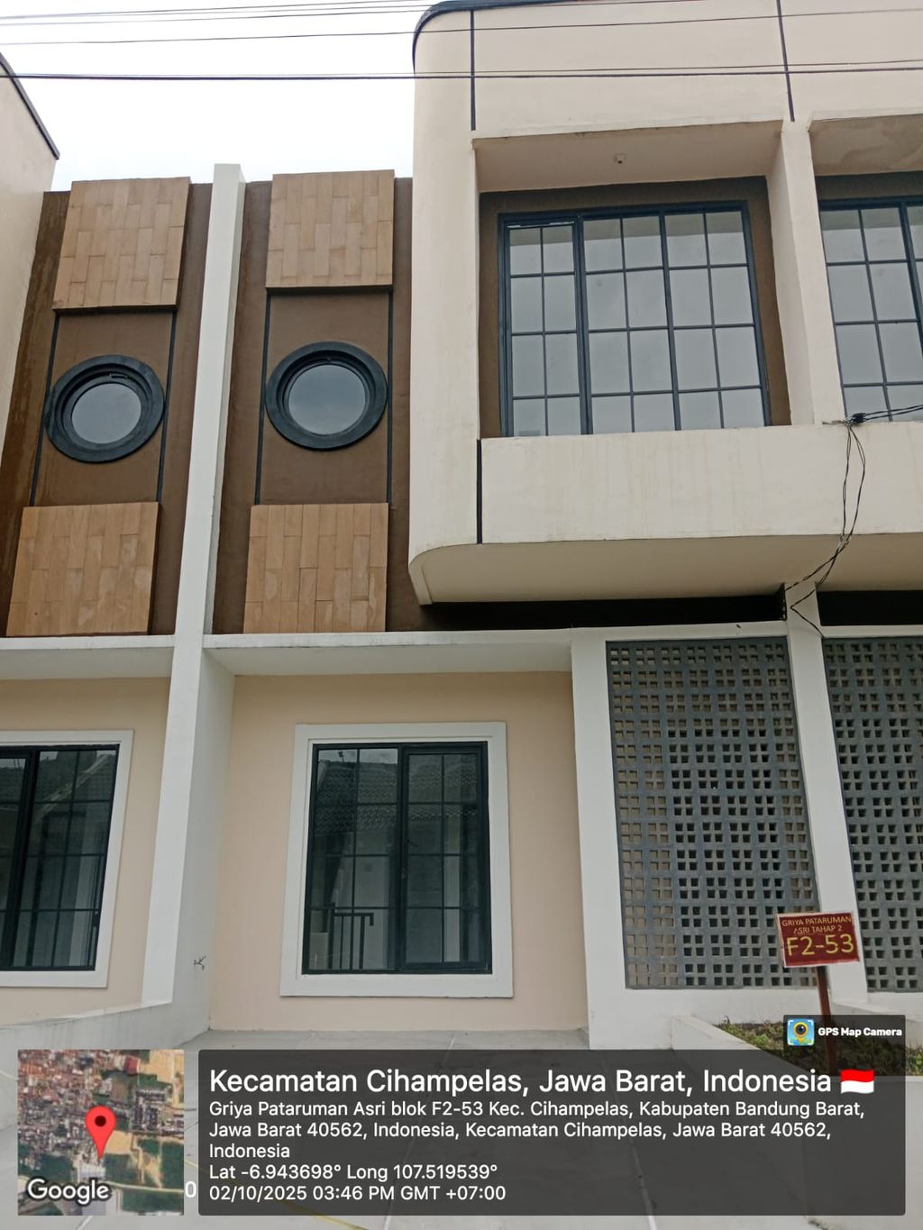 foto tampak rumah tipe 38 Compact High Ceiling (2KT) (341) perumahan Griya Pataruman Asri 3