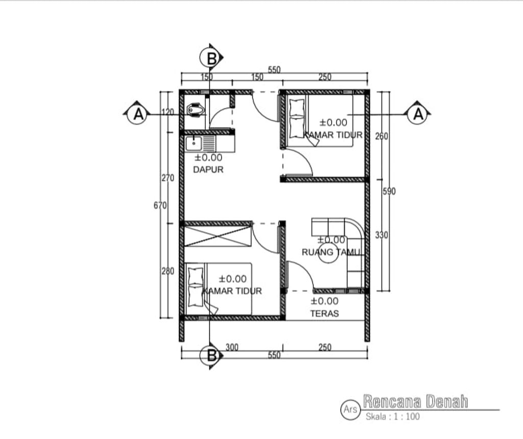 foto denah rumah tipe 36 perumahan GRAND SHAKILA