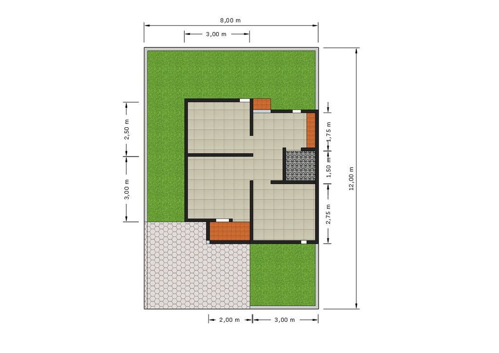 foto denah rumah tipe 36 perumahan VILLA AKASIA ASRI 2 TAHAP III