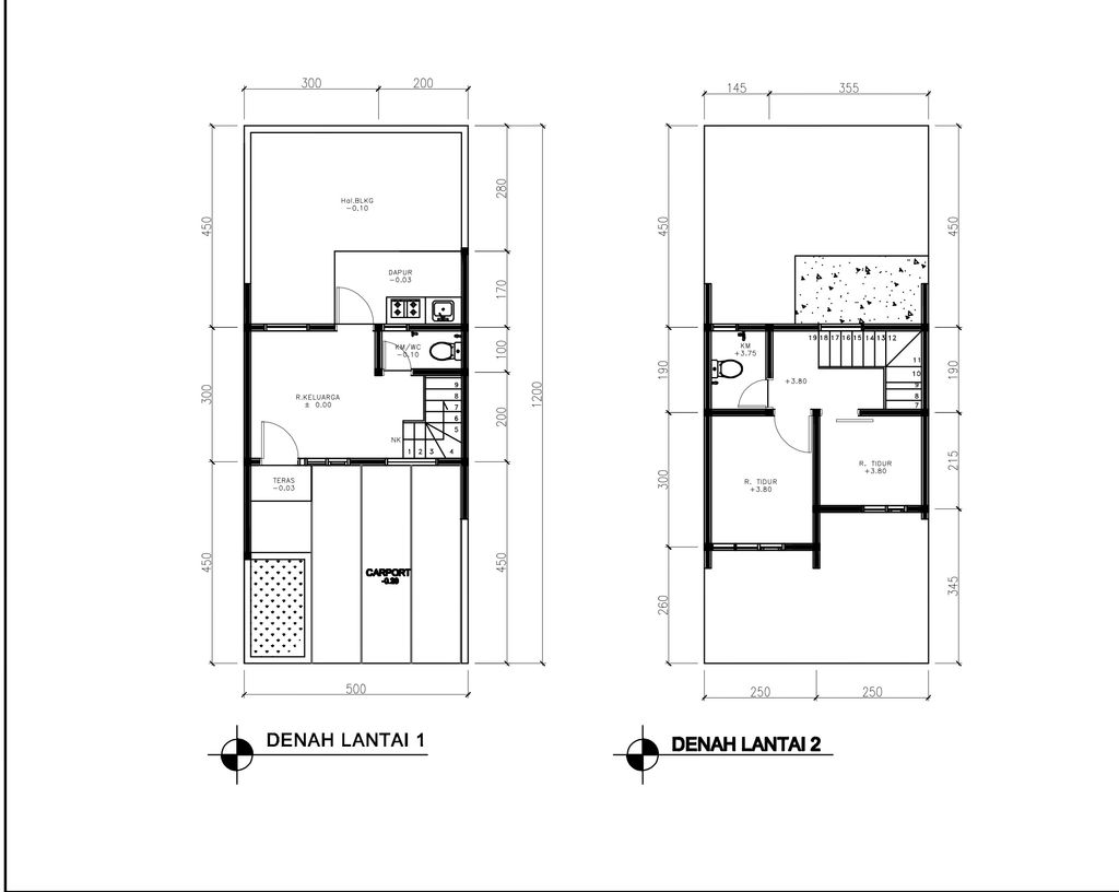 foto denah rumah tipe 38 Compact (2 kamar) (408) perumahan G-Land Aleena Residence
