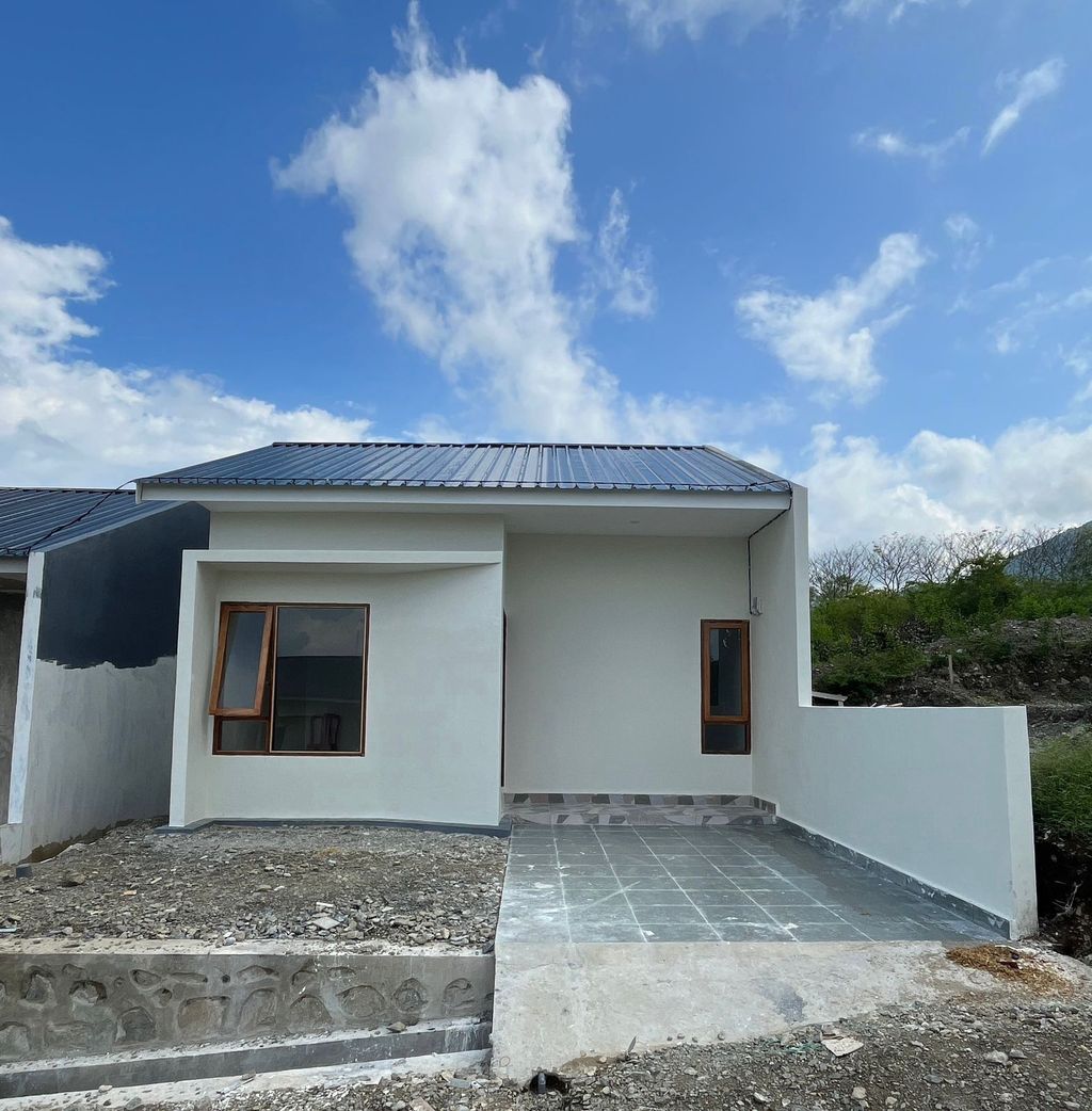 foto tampak rumah tipe 36 perumahan Taipa Ranggu Village