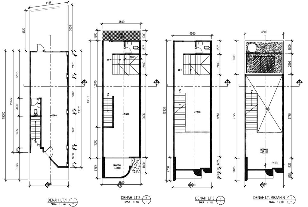 foto denah rumah tipe Standart perumahan Kebagusan Point