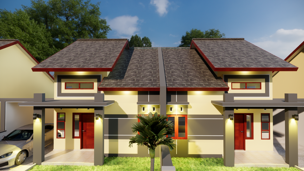 foto tampak rumah tipe RS 54 perumahan Taman Gading