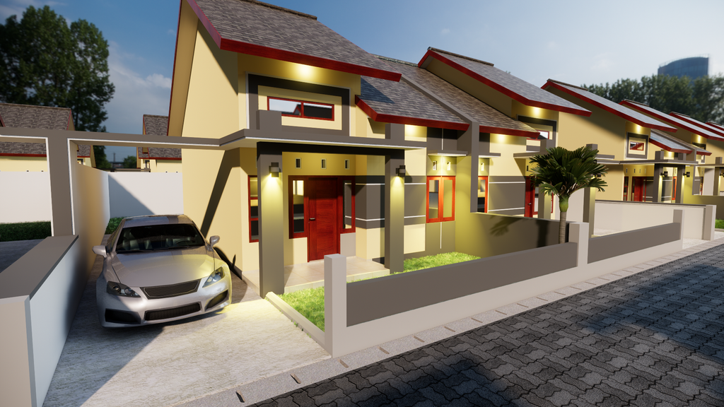 foto denah rumah tipe RS 54 perumahan Taman Gading