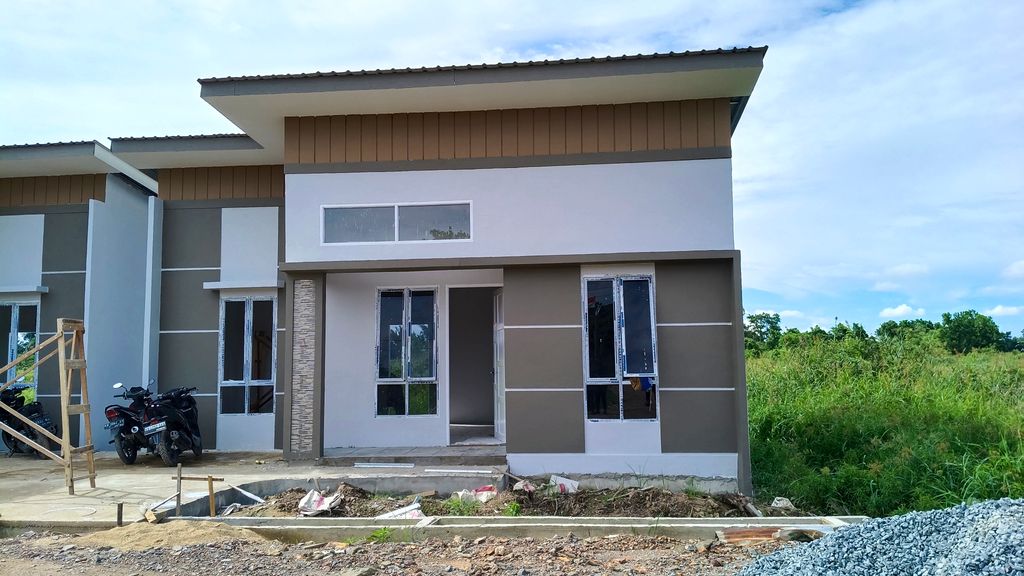 foto tampak rumah tipe 36 perumahan SPRING PARK