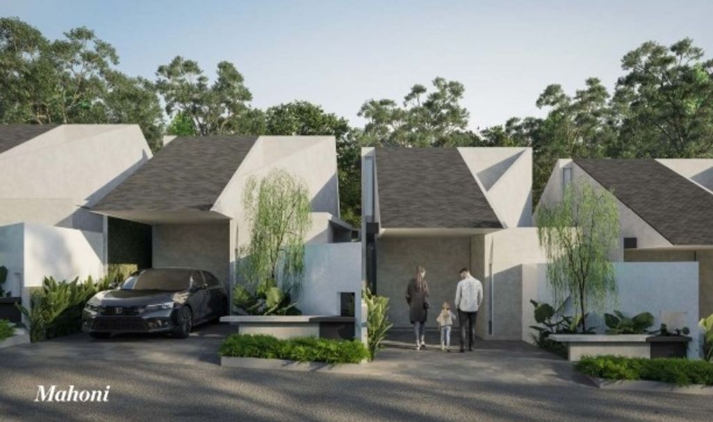 foto tampak rumah tipe Cluster Akasia Mahoni perumahan GREENWOODS COUNTRY BOGOR CLUSTER FLAMBOYAN TIPE MELATI