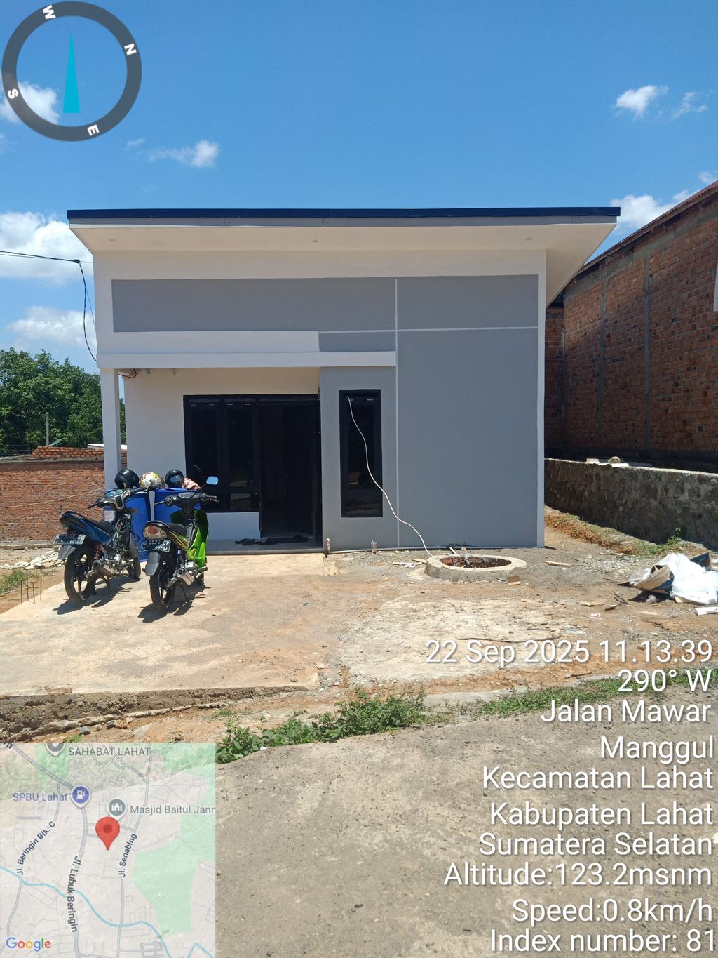 foto tampak rumah tipe 36 perumahan ROSE REGENCY