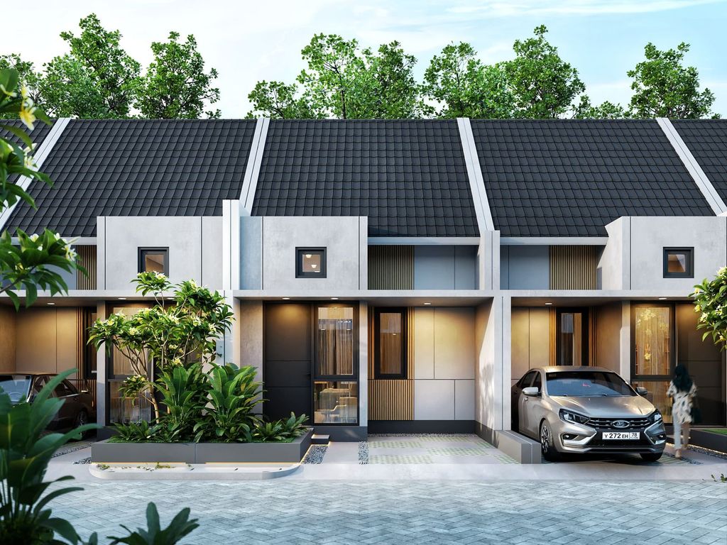 foto tampak rumah tipe 36 perumahan PESONA ARUMAYA