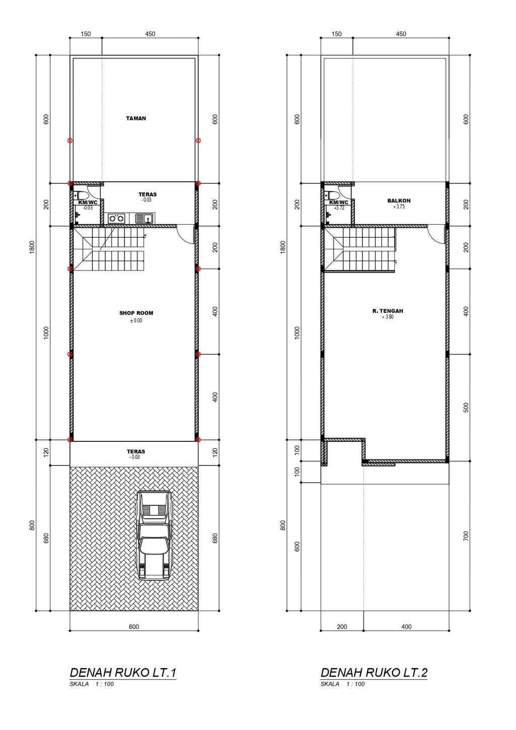foto denah rumah tipe 160/301 perumahan Garden City 1