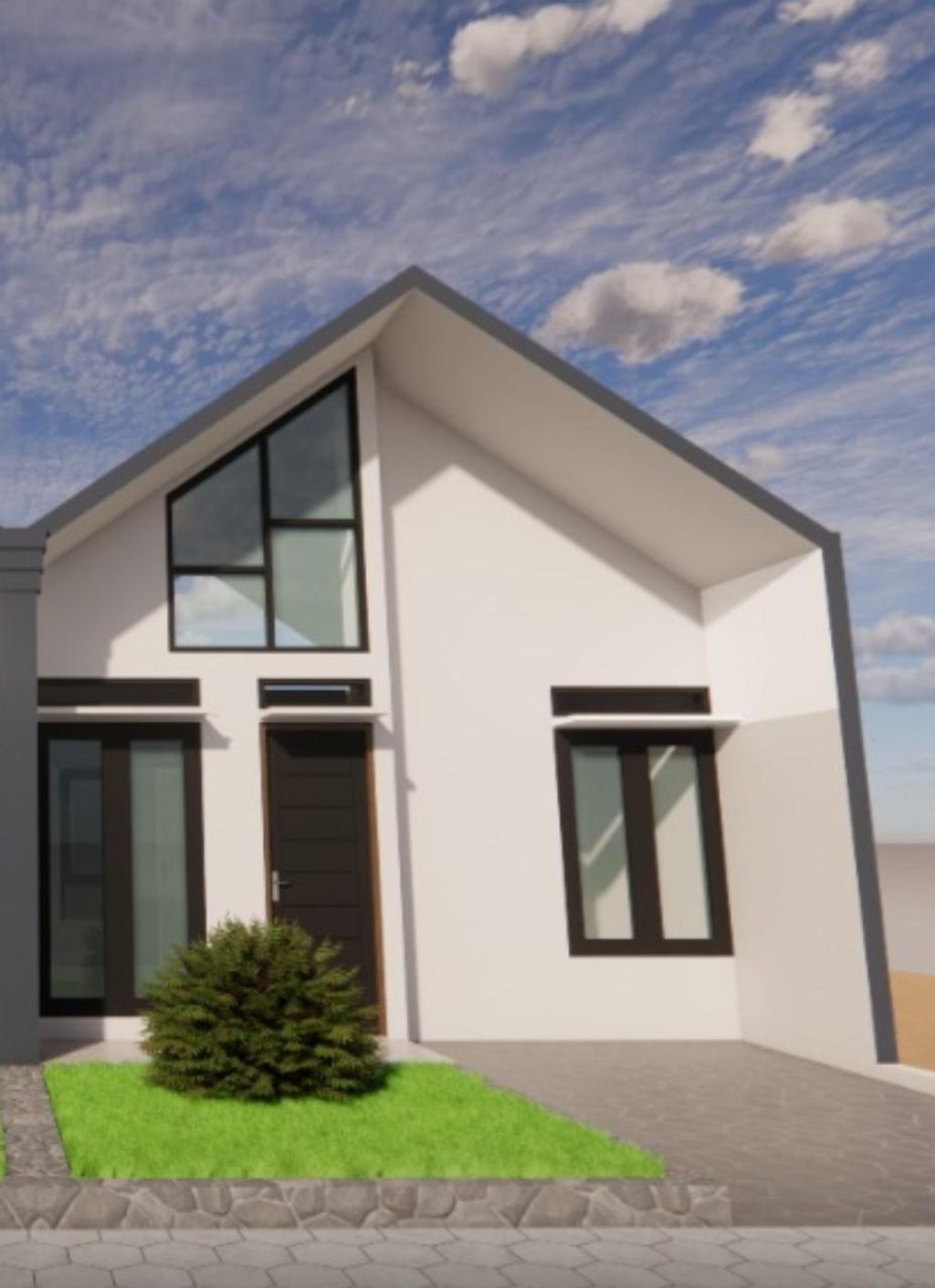 foto tampak rumah tipe 36/72 perumahan LUXURY HOUSE