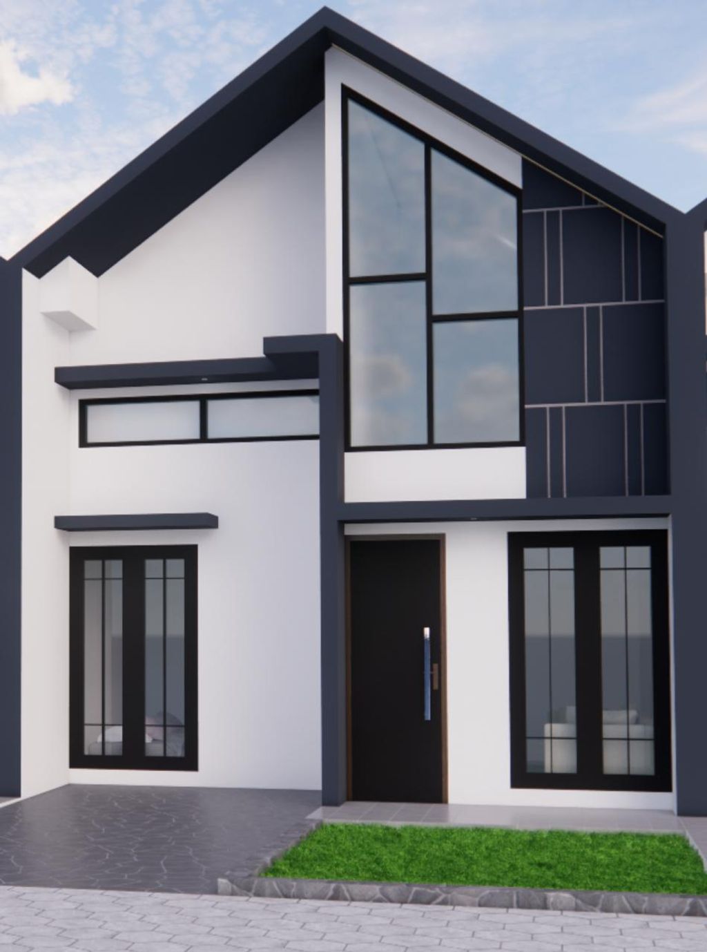 foto tampak rumah tipe 45/78 perumahan LUXURY HOUSE