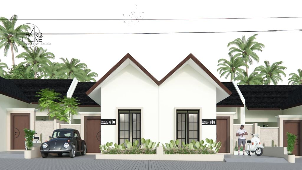 foto tampak rumah tipe Delinsa perumahan DELINSA SIDAMULIH