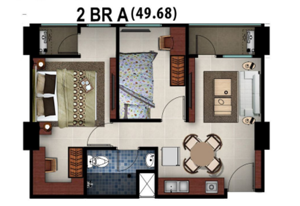foto tampak rumah tipe 2 Bedroom A perumahan Grand Dhika City Lifestyle Jatiwarna