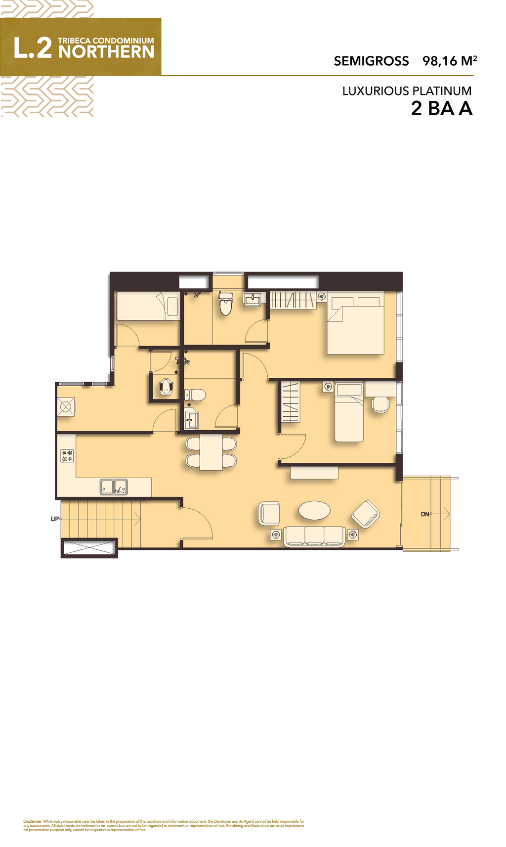 foto denah rumah tipe LUXURIOUS PREMIER BAA perumahan PODOMORO CITY DELI MEDAN