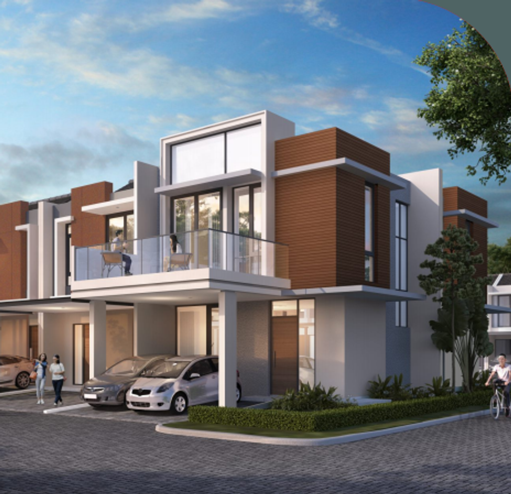 foto tampak rumah tipe ORCHID HOEK perumahan RUMAH MILENIAL NEW