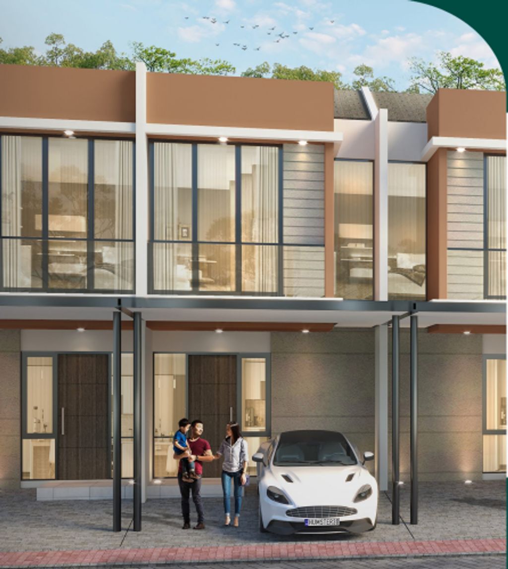 foto tampak rumah tipe CARMINE BADAN perumahan RUMAH MILENIAL NEW