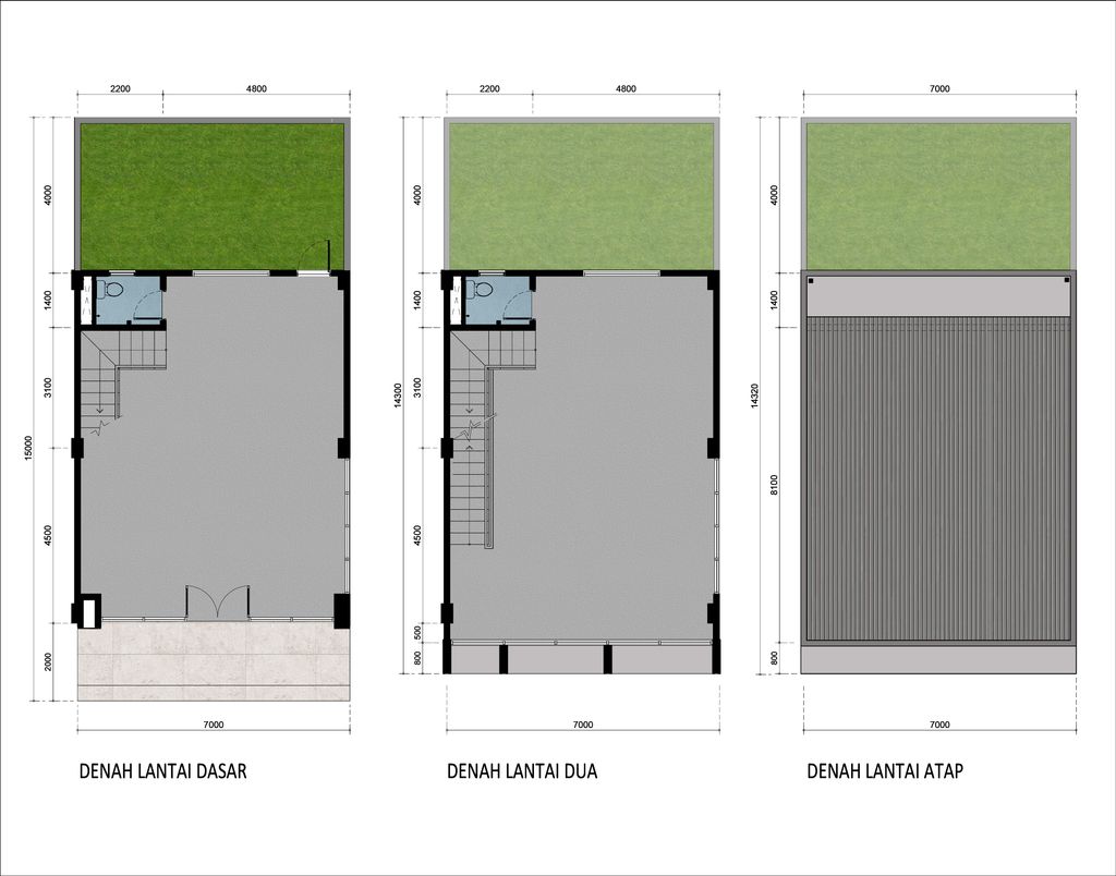 foto denah rumah tipe R30-23 perumahan CITRALAND GAMA CITY (AREA RUKO R30)