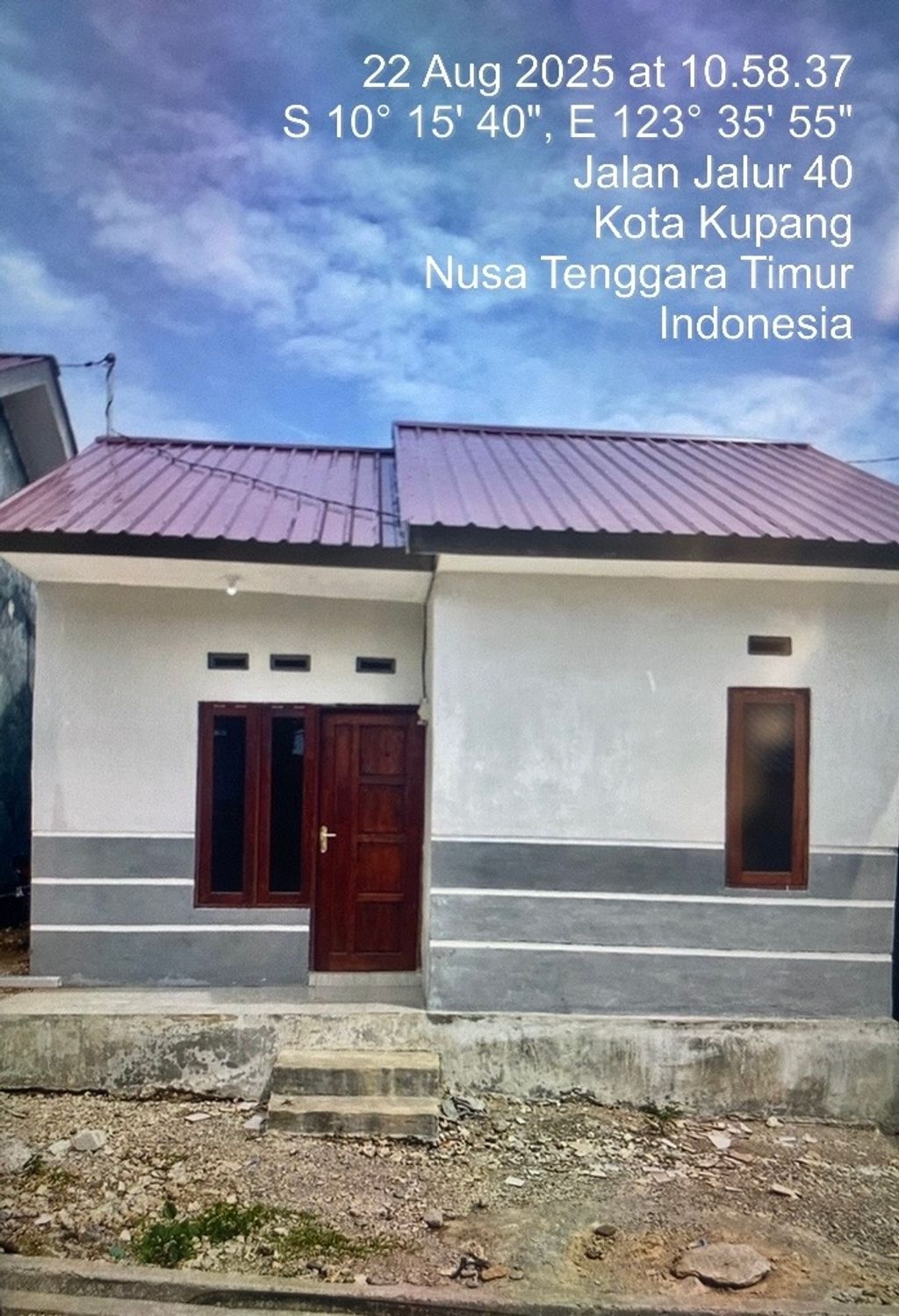 foto tampak rumah tipe 36/84 perumahan Mato Regency I