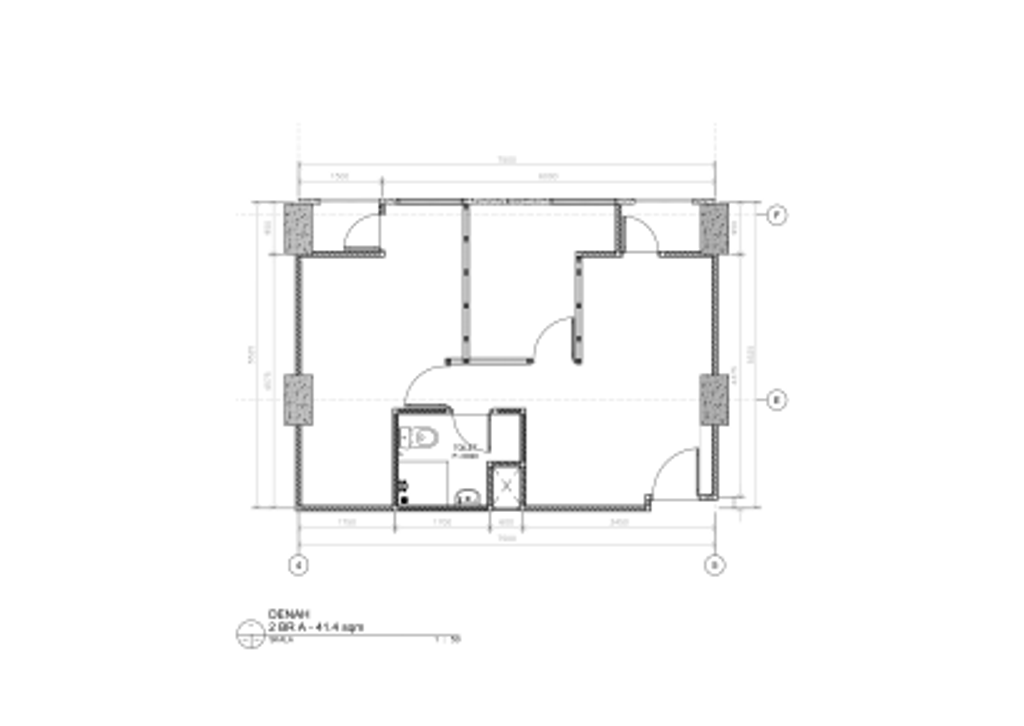 foto denah rumah tipe 2 Bedroom A perumahan Grand Dhika City Lifestyle Jatiwarna