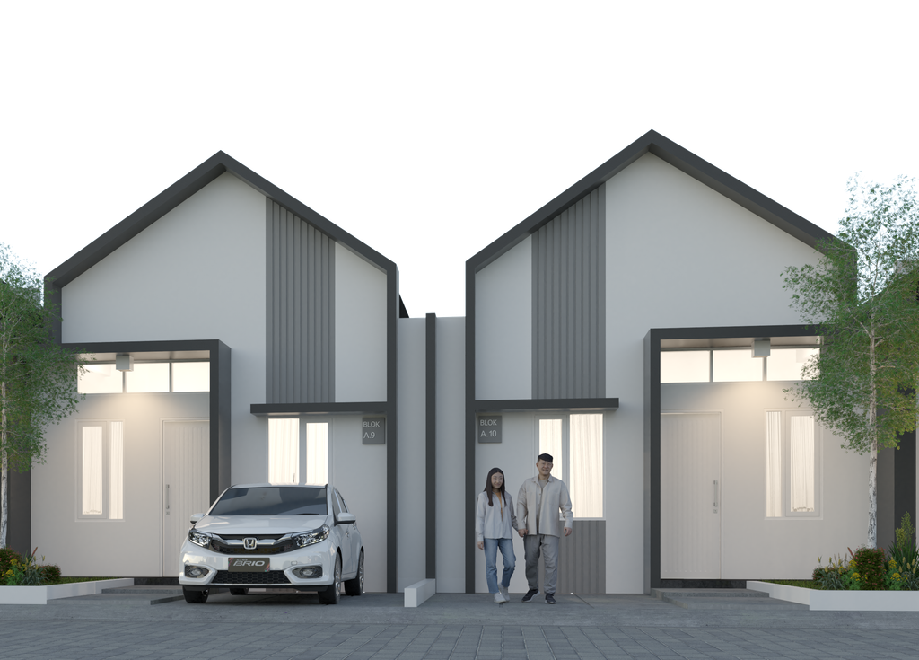 foto tampak rumah tipe 36 perumahan PERUMAHAN ZAMZAM LAND MAKASSAR