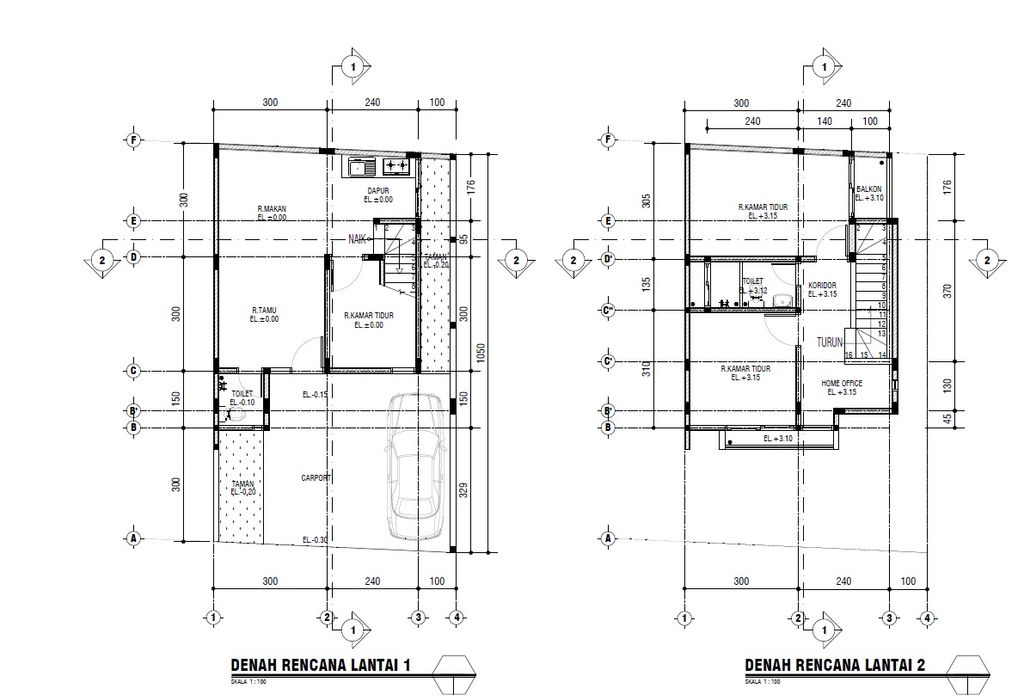 foto denah rumah tipe Sudut perumahan KAYU MANIS BELLEVUE