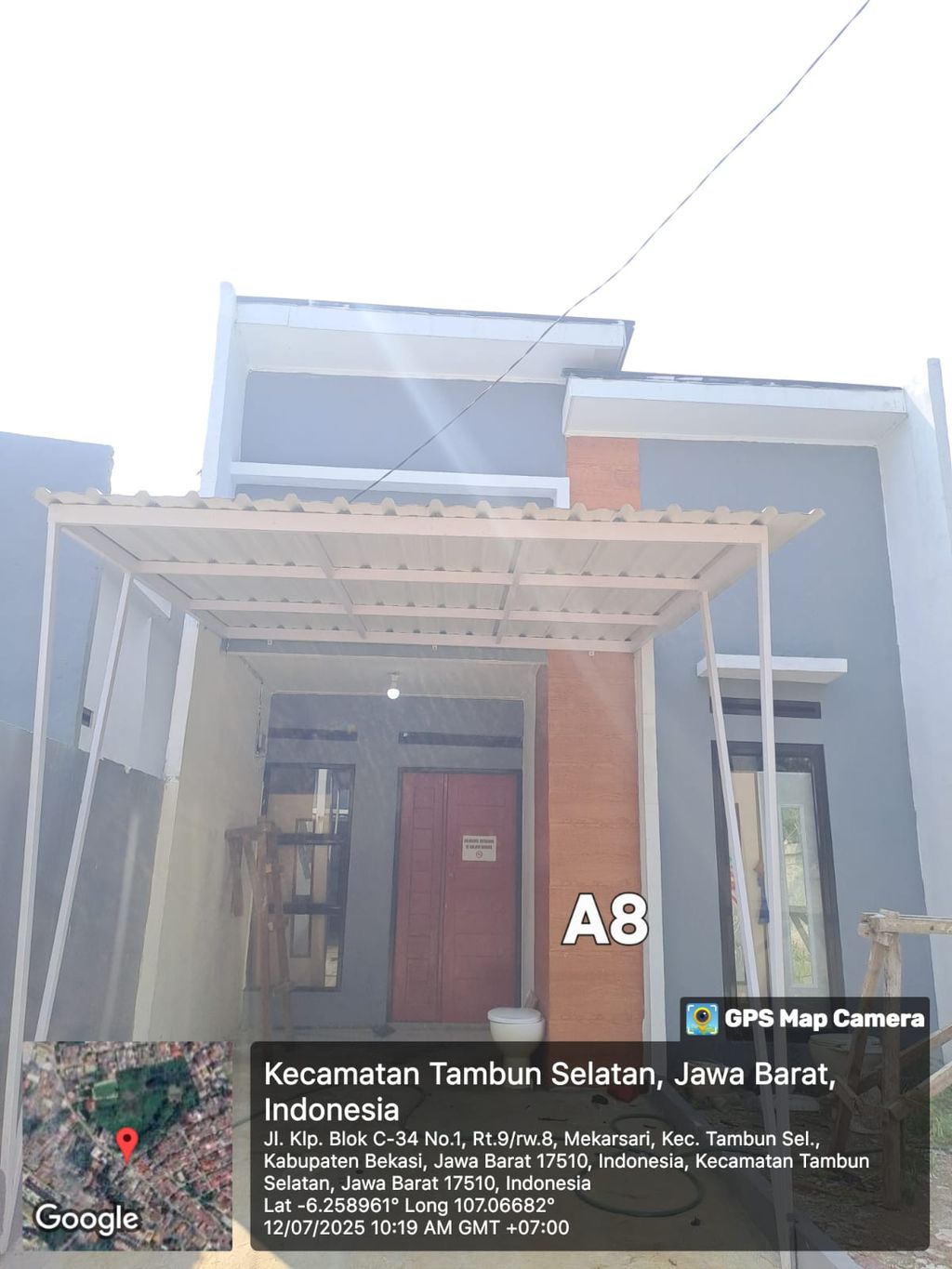 foto tampak rumah tipe 40/82 perumahan RUBY PREMIERE