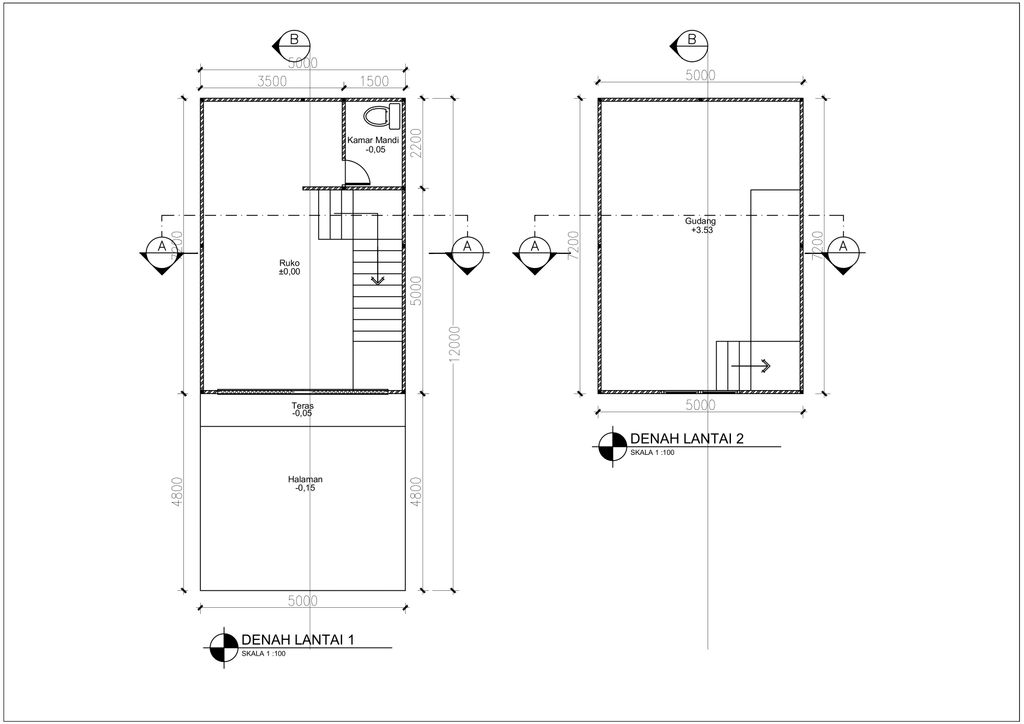 foto denah rumah tipe 72/60 perumahan GRAND SAMUDRA RESIDENCE
