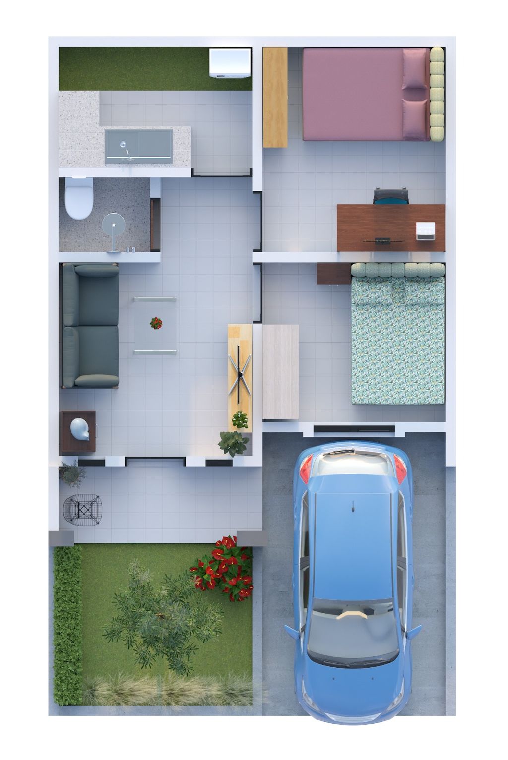 foto denah rumah tipe sederhana perumahan PERUMAHAN ALEGRIA