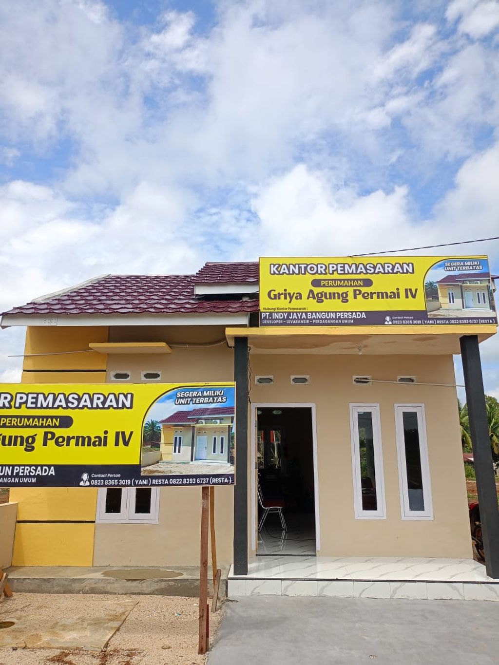 foto tampak rumah tipe 36 perumahan Griya agung permai IV