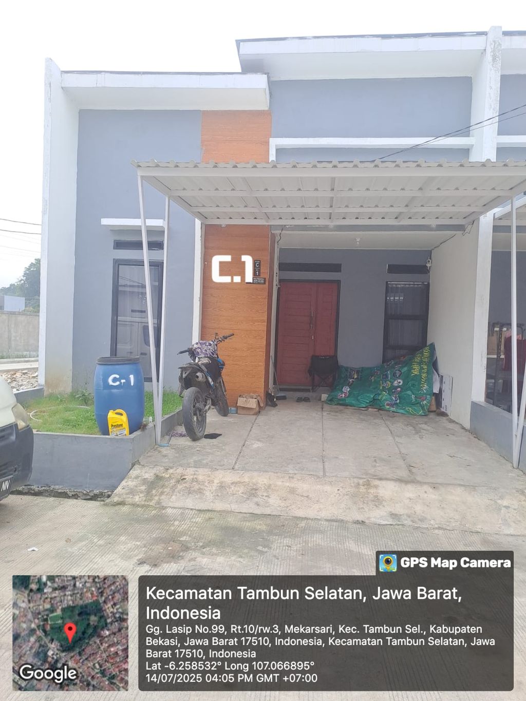 foto tampak rumah tipe 36/66 perumahan RUBY PREMIERE
