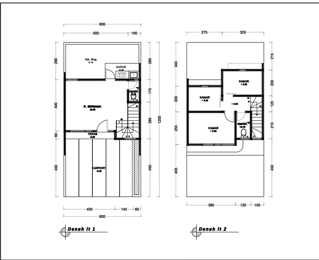 foto denah rumah tipe 57 Compact High Ceiling (3KT) (593) perumahan G-Land Ciwastra Park 2