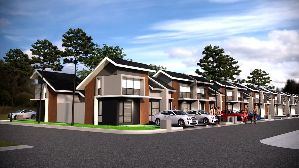 foto tampak rumah tipe SI 37/108 Fasad 2 perumahan HARVEST CITY (SAKURA INDICA 2024)