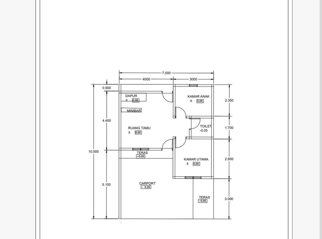 foto denah rumah tipe 40/98 perumahan RUBY PREMIERE