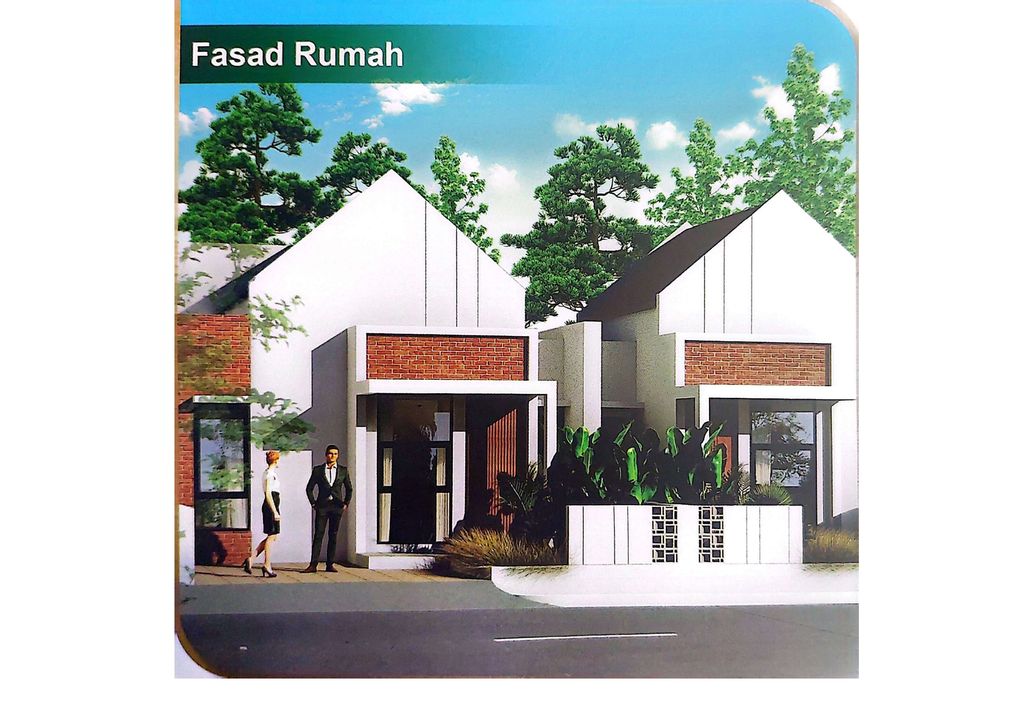 foto tampak rumah tipe 45/84 perumahan BUANA GARUT RAYA