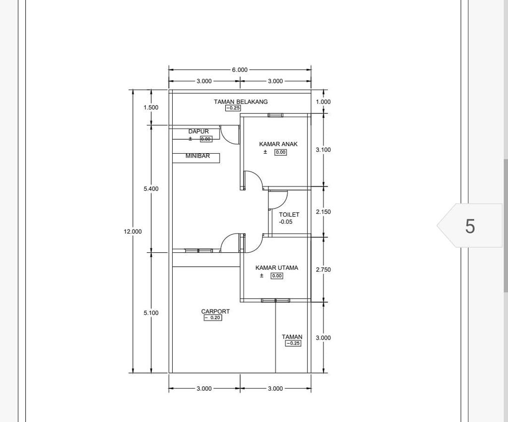 foto denah rumah tipe 40/94 perumahan RUBY PREMIERE