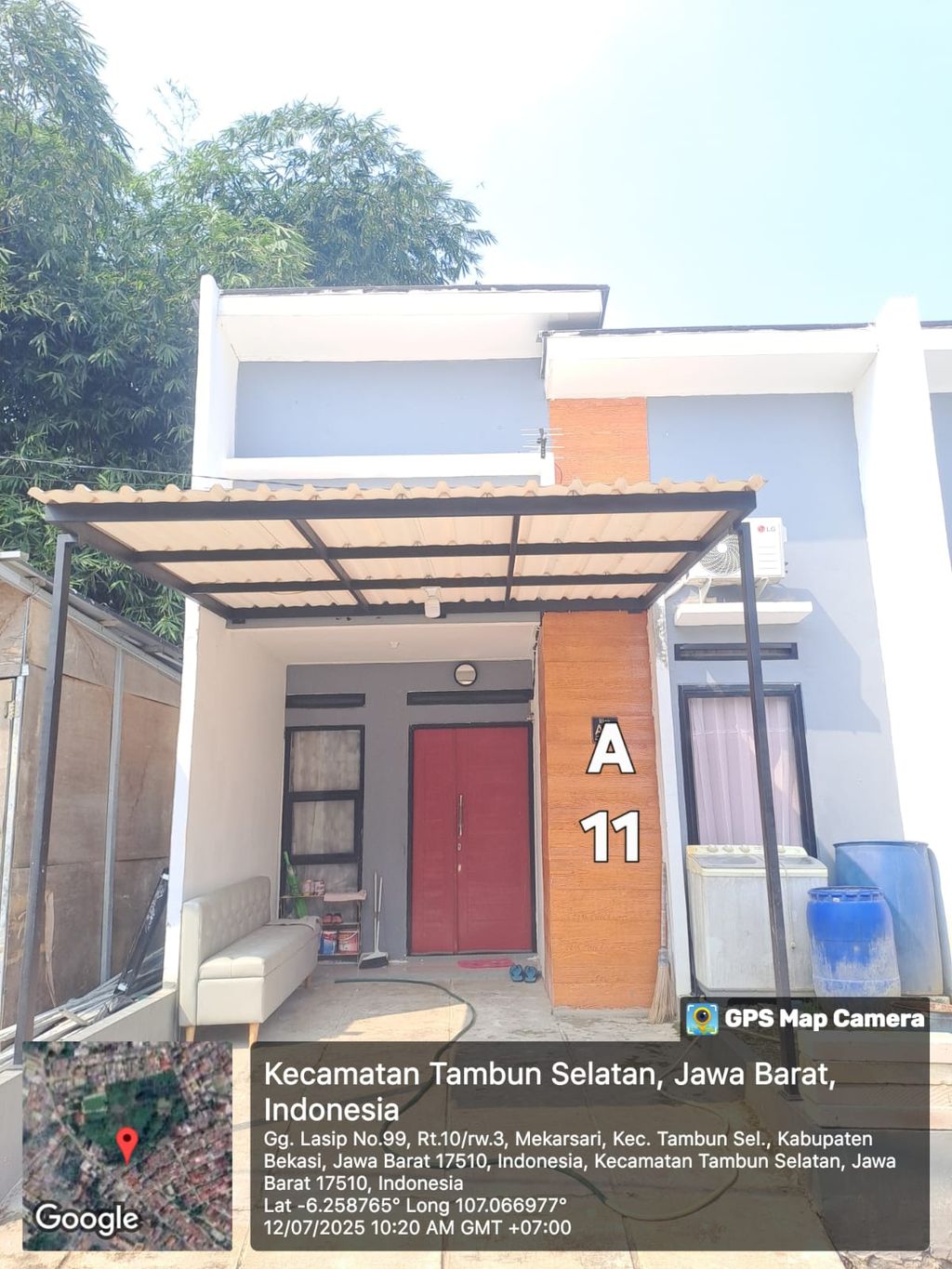 foto tampak rumah tipe 36/60 perumahan RUBY PREMIERE