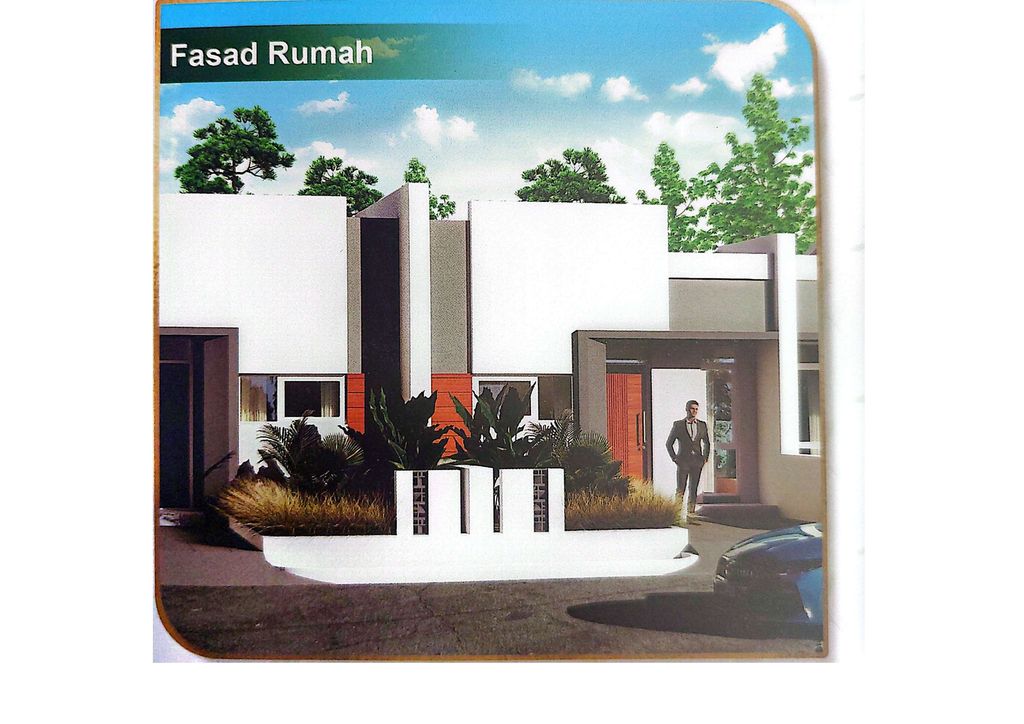 foto tampak rumah tipe 36/72 perumahan BUANA GARUT RAYA
