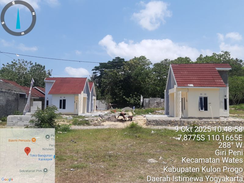 foto posisi tengah perumahan PURI GNADE KULON PROGO