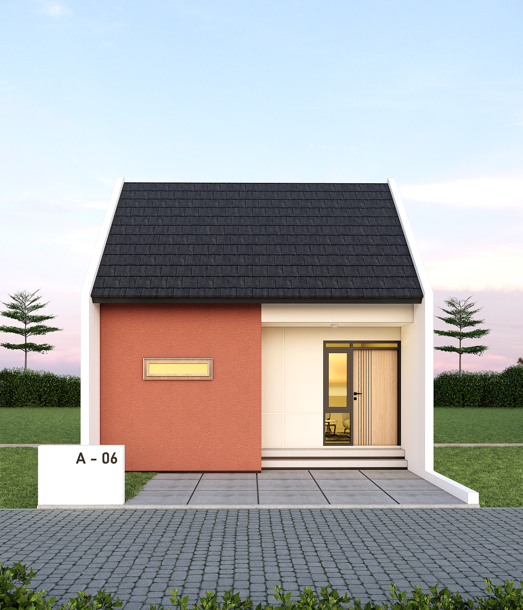 foto tampak rumah tipe 36/60 perumahan Perumahan Tana Asri