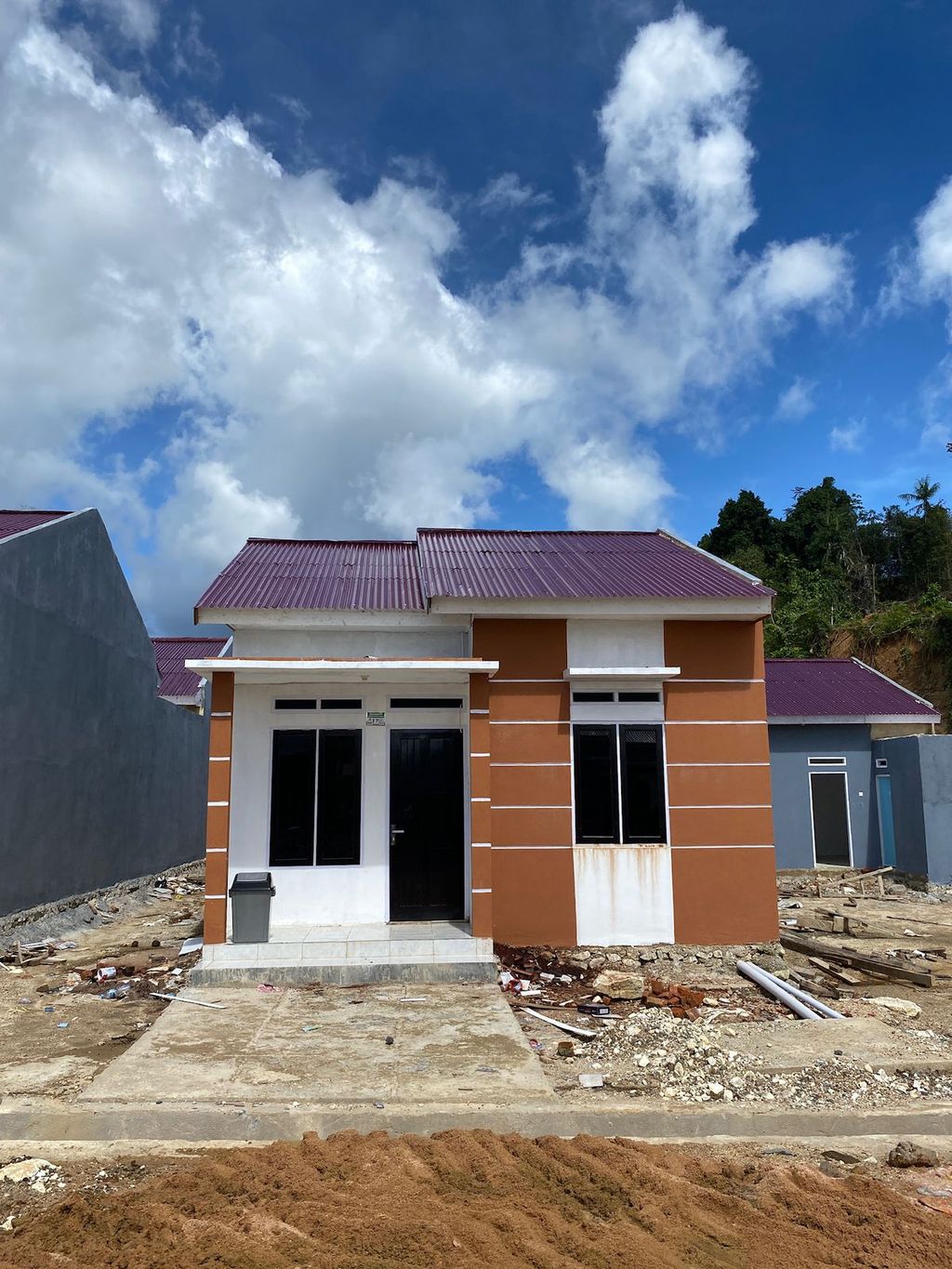 foto tampak rumah tipe 36 perumahan Cendrawasih Green Park 5