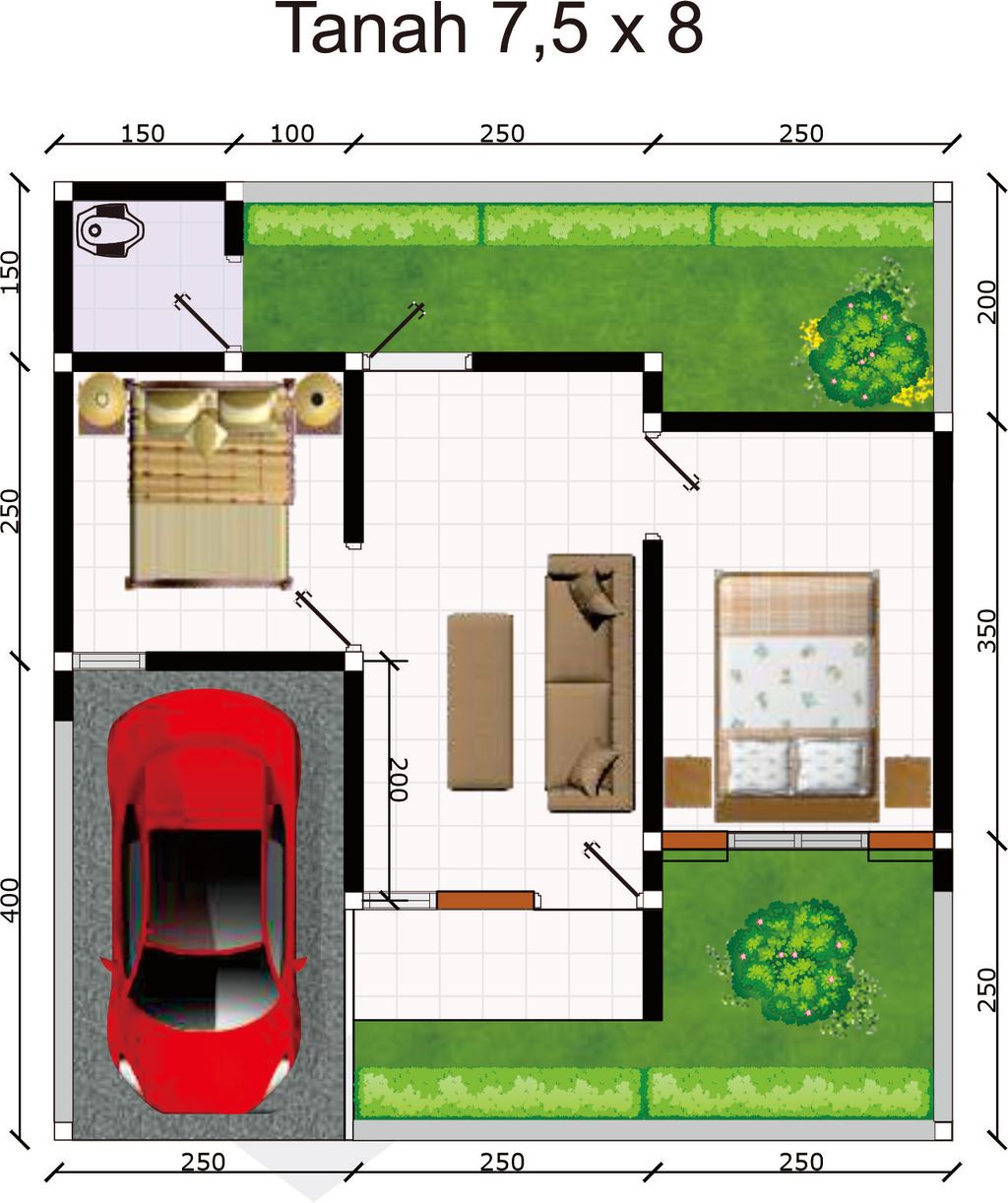 foto denah rumah tipe 30 SUBSIDI FASAD 3 perumahan cempaka village 2